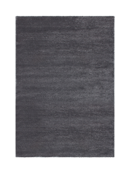 Design Hochflor Teppich „Softtouch“ - Dunkelgrau LALEE