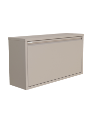 Spinder Design Schuhschrank Hesta Braun Stahl 75.3 cm 40.6 cm - Farbe: taupe - Schuhschrank