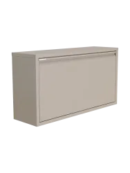 Spinder Design Schuhschrank Hesta Braun Stahl 75.3 cm 40.6 cm - Farbe: taupe - Schuhschrank