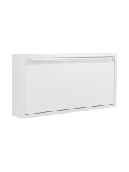 Spinder Design Schuhschrank Hesta Weiss Stahl B 75 cm H 37.5 cm - Schuhschrank