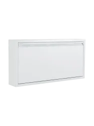 Spinder Design Schuhschrank Hesta Weiss Stahl B 75 cm H 37.5 cm - Schuhschrank