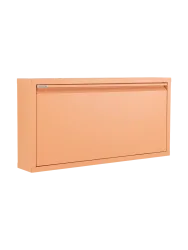 Spinder Design Schuhschrank Hesta Orange Stahl B 75 cm H 37.5 cm - Farbe: Terracotta - Schuhschrank