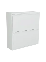 Spinder Design Schuhschrank Hesta Weiss Stahl 75 cm 77.5 cm - Schuhschrank
