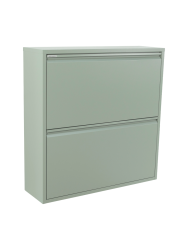Spinder Design Schuhschrank Aldo Grün Stahl 75 cm 77.5 cm - Schuhschrank