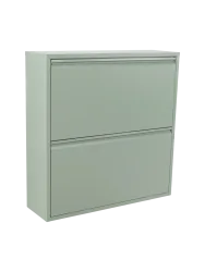 Spinder Design Schuhschrank Aldo Grün Stahl 75 cm 77.5 cm - Schuhschrank