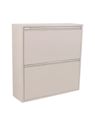 Spinder Design Schuhschrank Hesta Braun Stahl 75 cm 77.5 cm - Farbe: taupe - Schuhschrank