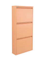 Spinder Design Schuhschrank Hesta Orange Stahl B 50 H 103 cm - Farbe: Terracotta - Schuhschrank