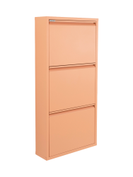 Spinder Design Schuhschrank Hesta Orange Stahl B 50 H 103 cm - Farbe: Terracotta - Schuhschrank