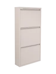 Spinder Design Schuhschrank Hesta Braun Stahl 50 cm 103 cm - Farbe: taupe - Schuhschrank