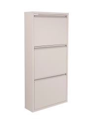 Spinder Design Schuhschrank Hesta Braun Stahl 50 cm 103 cm - Farbe: taupe - Schuhschrank