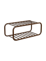 Spinder Design Schuhregal Balder Braun Stahl 72 cm 28 cm - Farbe: Chocolate Brown - Schuhregal