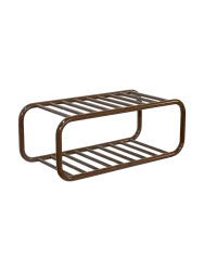 Spinder Design Schuhregal Balder Braun Stahl 72 cm 28 cm - Farbe: Chocolate Brown - Schuhregal