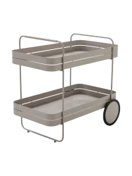 Spinder Design Servierwagen Hesta Braun Metall 42 cm 69.3 cm 74 cm - Farbe: taupe - Material: Stahl - Servierwagen