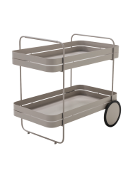 Spinder Design Servierwagen Hesta Braun Metall 42 cm 69.3 cm 74 cm - Farbe: taupe - Material: Stahl - Servierwagen