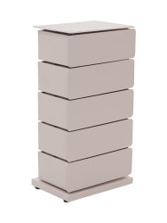 Spinder Design Kommode Hesta Braun Stahl 37 cm 26 cm - Farbe: taupe