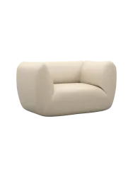 Design Echtleder Loungesessel „Savoy“ Echtleder Beige BLOOMINGLOFT Collection