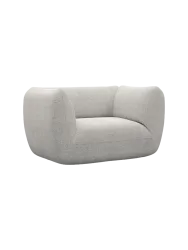 Design Loungesesse „Savoy“ mit Strukturstoff-Bezug Strukturstoff Hellgrau BLOOMINGLOFT Collection