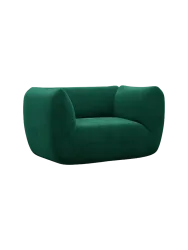 Design Loungesessel „Savoy“ mit Samtbezug Samtbezug Grün BLOOMINGLOFT Collection