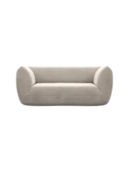 2-Sitzer Design Sofa „Savoy“ mit Samtbezug Samtbezug Sand BLOOMINGLOFT Collection