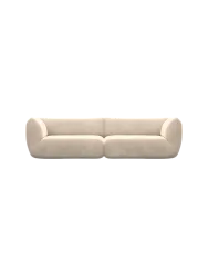 4-Sitzer Design Sofa „Savoy“ mit Samtbezug Samtbezug Cream BLOOMINGLOFT Collection