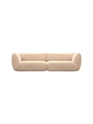 4-Sitzer Design Sofa „Savoy“ mit Samtbezug Samtbezug Beige BLOOMINGLOFT Collection