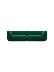 4-Sitzer Design Sofa „Savoy“ mit Samtbezug Samtbezug Grün BLOOMINGLOFT Collection