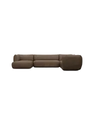 7-Sitzer Design Echtleder Panorama-Sofa „Savoy XXL“ Echtleder Dark Brown BLOOMINGLOFT Collection