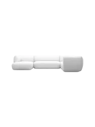 7-Sitzer Design Echtleder Panorama-Sofa „Savoy XXL“ Echtleder White BLOOMINGLOFT Collection