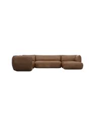 7-Sitzer Design Echtleder Panorama-Sofa „Savoy XXL“ Echtleder Choco Brown BLOOMINGLOFT Collection