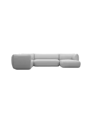 7-Sitzer Design Echtleder Panorama-Sofa „Savoy XXL“ Echtleder Light Grey BLOOMINGLOFT Collection