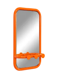 Spinder Design Garderobe Balder Orange Stahl 35 cm 60 cm - Material: Stahl/Glas - Garderobe