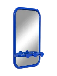 Spinder Design Garderobe Balder Blau Stahl 35 cm 60 cm - Material: Stahl/Glas - Garderobe
