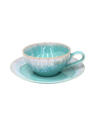 Handgefertigte Tee- & Kaffeetasse „Taormina“ mit Untersetzer Costa Nova