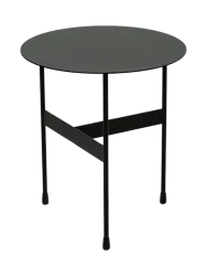 Spinder Design Beistelltisch Hesta Schwarz Stahl 40 cm