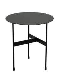 Spinder Design Beistelltisch Hesta Schwarz Stahl 45 cm - Beistelltisch