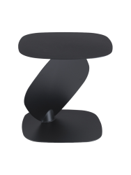 Spinder Design Beistelltisch Hesta Schwarz Metall 44 cm - Material: Stahl - Beistelltisch