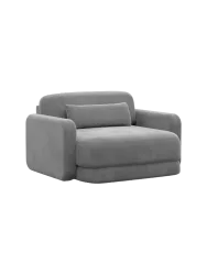 Design Loungesessel „Twiga“ mit Samtbezug Samtbezug Dunkelgrau BLOOMINGLOFT Collection