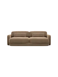 2-Sitzer Design Sofa „Twiga“ mit Samtbezug Samtbezug Braun BLOOMINGLOFT Collection