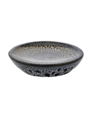 Handgefertigte Design Seifenschale „Ugo“ aus Keramik, Black Olive Aquanova
