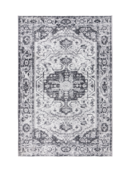 Waschbarer Design Teppich „Vegas 201“ - Silver LALEE