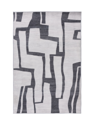 Waschbarer Design Teppich „Vegas 203“ - Silver LALEE