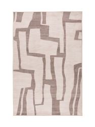 Waschbarer Design Teppich „Vegas 203“ - Taupe LALEE