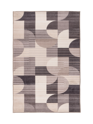 Waschbarer Design Teppich „Vegas 204“ - Taupe LALEE