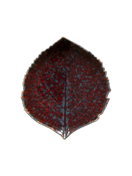 Handgefertigter Salat- & Dessertteller „Riviera Hydrangea leaf“ Costa Nova