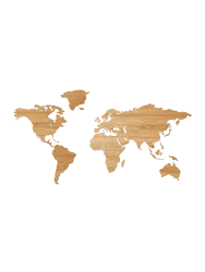 Design Wandobjekt „Wooden World Map“ Wooden Amsterdam