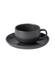 Handgefertigte Tee- & Kaffeetasse „Pacifica“ mit Untersetzer Costa Nova