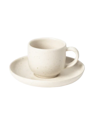 Handgefertigte Espressotasse „Pacifica“ mit Untersetzer Costa Nova