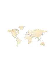 Design Wandobjekt „Wooden World Map“ Natural 150 x 75 cm Wooden Amsterdam