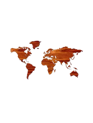 Design Wandobjekt „Wooden World Map“ Wooden Amsterdam