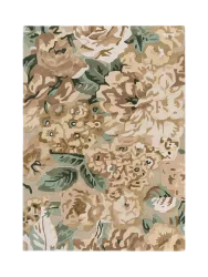 Designer Teppich „Rose & Peony“ - handgetuftet, aus 100% reiner Schurwolle Sanderson